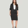 Universal Standard Danube Ponte Pinstripe Skirt