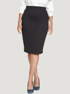 Universal Standard Danube Ponte Pinstripe Skirt