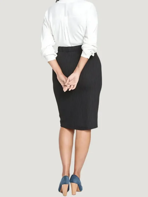 Universal Standard Danube Ponte Pinstripe Skirt