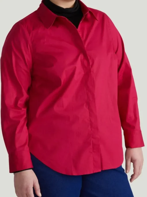 Universal Standard Elbe Stretch Poplin Shirt