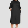 Universal Standard Odeon Stretch Poplin Shirtdress