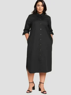 Universal Standard Odeon Stretch Poplin Shirtdress