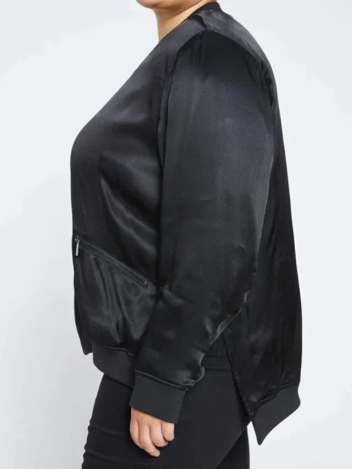Universal Standard Satin Bomber Jacket