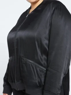 Universal Standard Satin Bomber Jacket