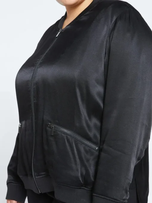 Universal Standard Satin Bomber Jacket