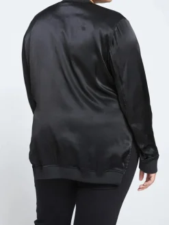 Universal Standard Satin Bomber Jacket