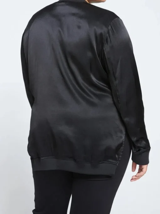 Universal Standard Satin Bomber Jacket