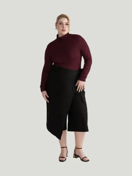 Universal Standard Villa Linen Wrap Culottes