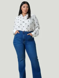 Vibrant M.i.U  Plus Size Bootcut Ankle Jeans