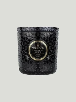 Voluspa French Linen Luxe Candle