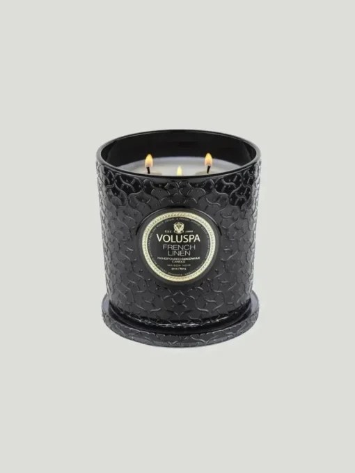 Voluspa French Linen Luxe Candle