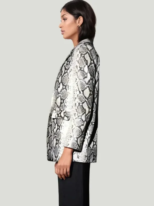 Walter Baker Kiki Grey Snake Blazer