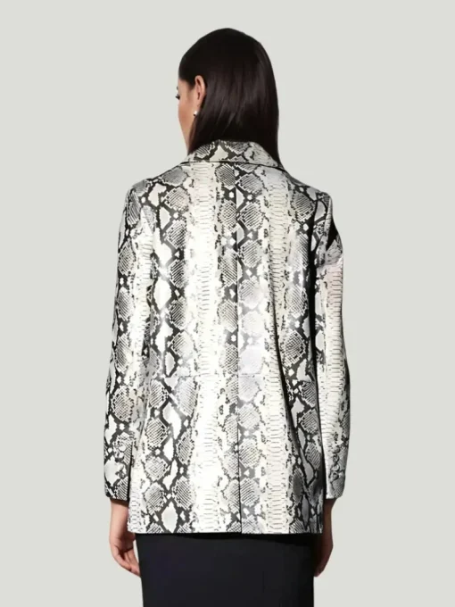 Walter Baker Kiki Grey Snake Blazer