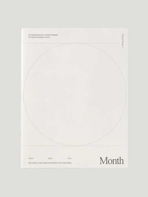 Wilde House Paper Undated Monthly Planner