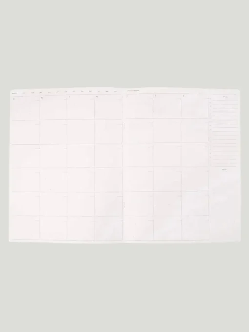 Wilde House Paper Undated Monthly Planner