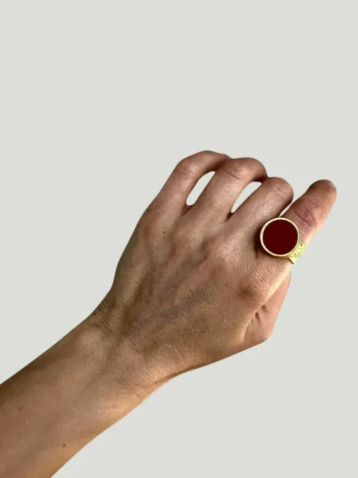 WILYMI Jewelry Coral Ring