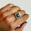 WILYMI Jewelry Labradorite Ring
