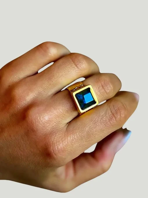 WILYMI Jewelry Labradorite Ring