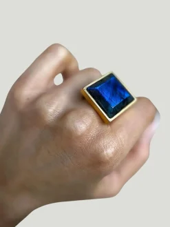 WILYMI Jewelry Labradorite Ring