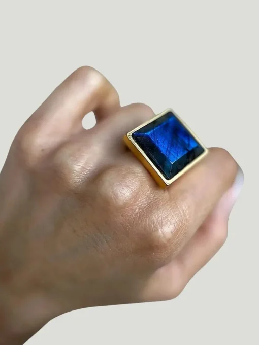 WILYMI Jewelry Labradorite Ring