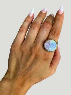 WILYMI Jewelry Moonstone Ring