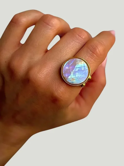 WILYMI Jewelry Moonstone Ring