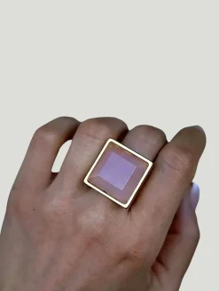 WILYMI Jewelry Rose Quartz Ring
