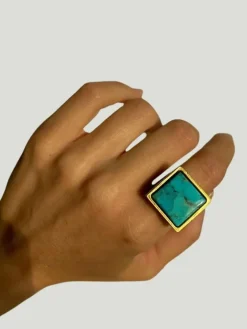 WILYMI Jewelry Turquoise Ring