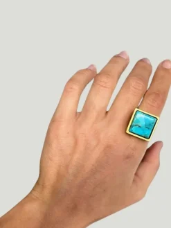 WILYMI Jewelry Turquoise Ring