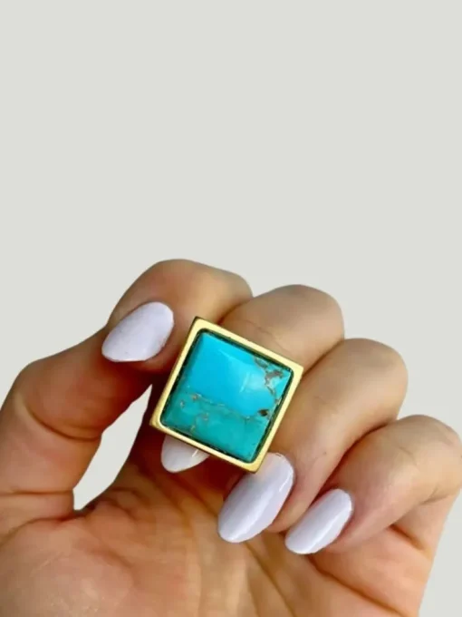 WILYMI Jewelry Turquoise Ring