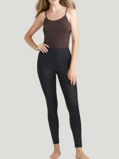 Yummie Stretch and Shine Faux Leather Shaping Legging